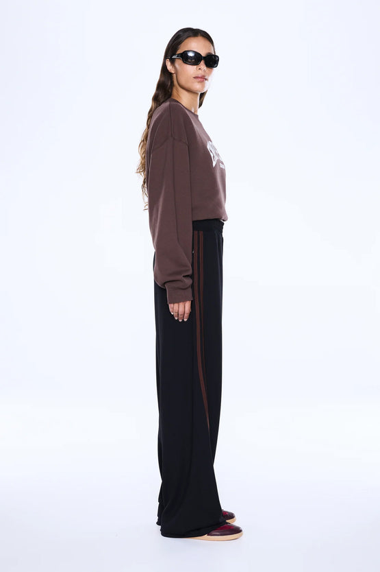 Ena Pelly Valentina Stripe Pant - Black/Brown