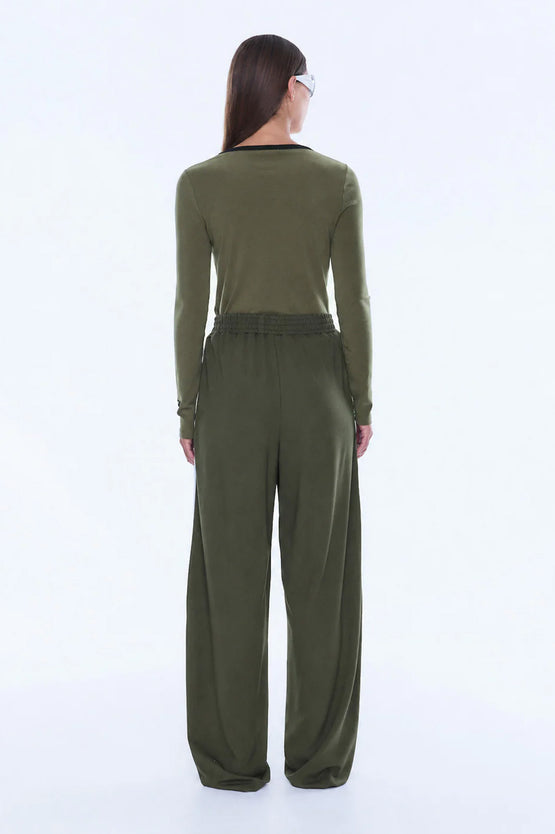 Ena Pelly Valentina Stripe Pant - Olive