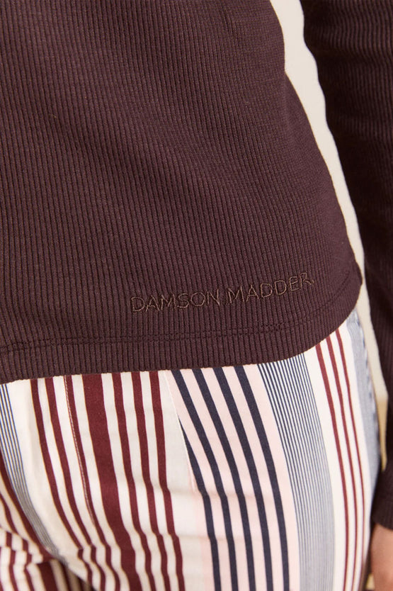 Damson Madder Varsha Frilly Cardi - Brown