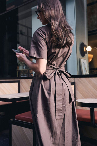Gracious Vela Dress - Cacao