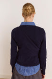 Damson Madder Venna Wrap Cardigan - Navy