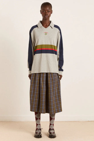 Damson Madder Verity Rugby Shirt - Stripe
