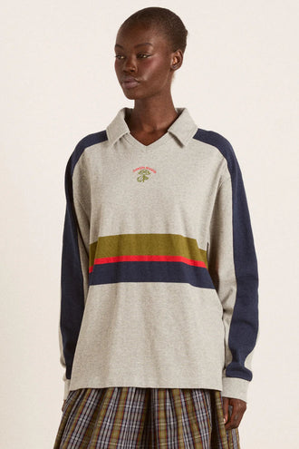 Damson Madder Verity Rugby Shirt - Stripe