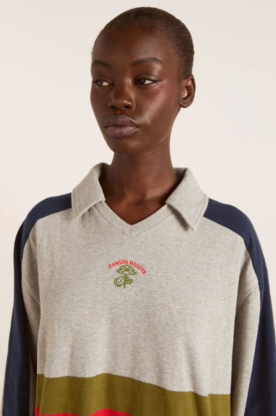 Damson Madder Verity Rugby Shirt - Stripe