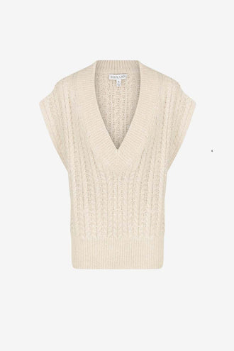 Shona Joy Siqueria Relaxed Vest - Bone/Ivory