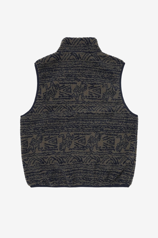 TNT x Gramicci Fleece Vest - Dark Navy