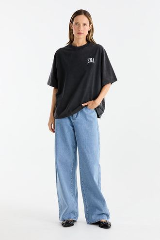 Ena Pelly Vintage Sport Tee - Black