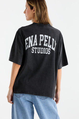 Ena Pelly Vintage Sport Tee - Black