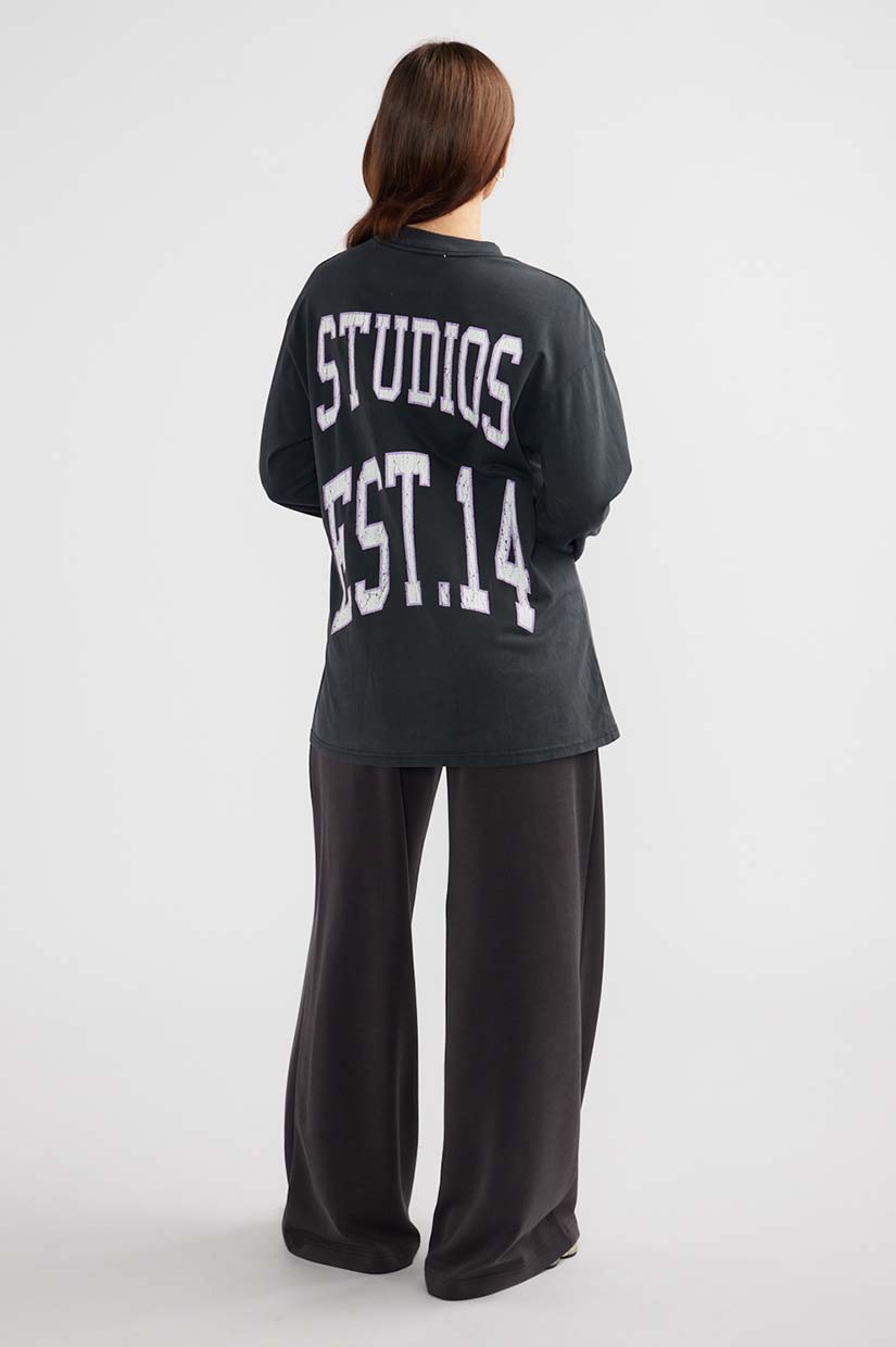 Ena Pelly Vintage Collegiate LS - Black