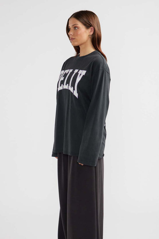 Ena Pelly Vintage Collegiate LS - Black