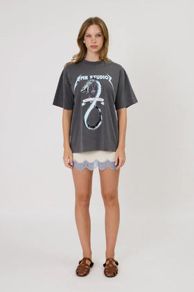 Remain Viper Tee - Washed Black