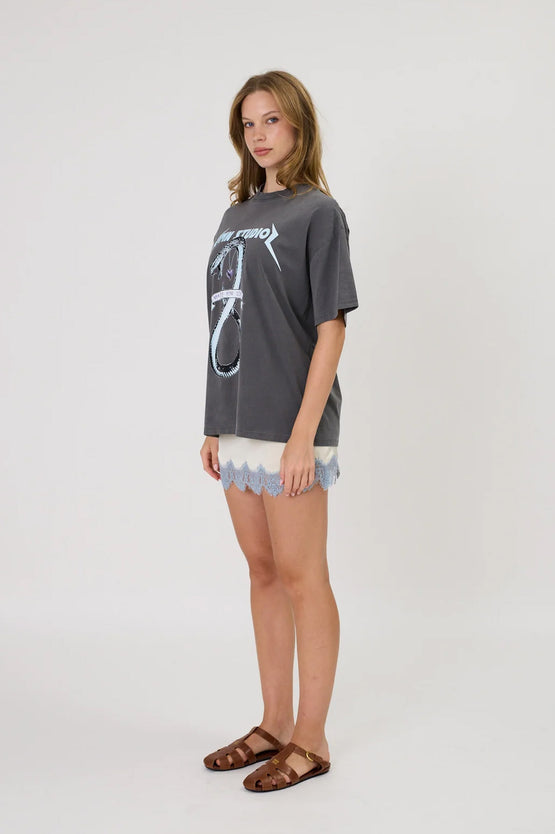 Remain Viper Tee - Washed Black
