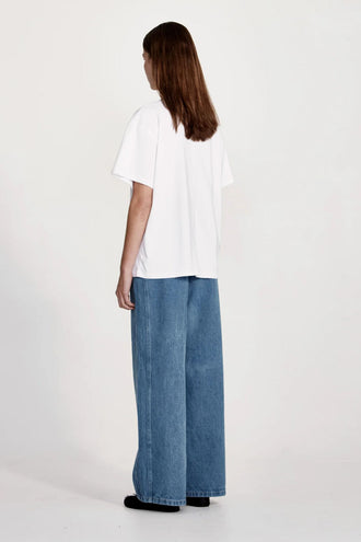 Commoners V Neck Boy Tee - White