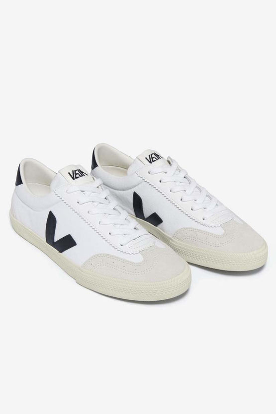 Veja Volley Canvas - White Black