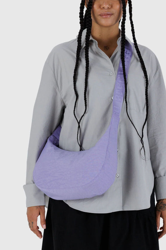 Baggu Medium Nylon Crescent Bag - Wisteria