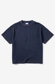 Candice Waffle Pocket Tee - Navy