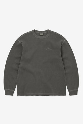 Thisisneverthat Waffle L/S Tee - Charcoal