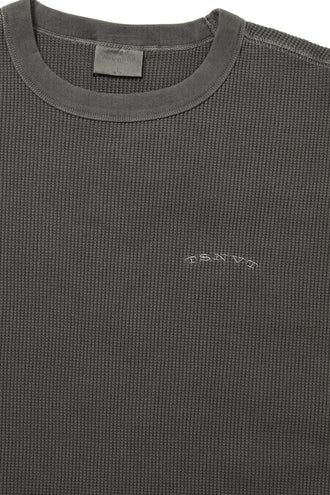 Thisisneverthat Waffle L/S Tee - Charcoal