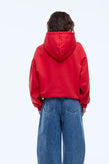 Ena Pelly Washed Debossed Hood - Red