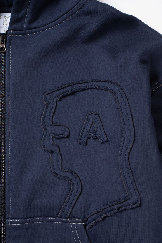 Candice Watcher Zip Hoodie - Navy