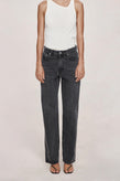 Marle Wide Leg Jean - Faded Black