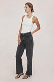 Marle Wide Leg Jean - Faded Black