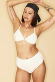 Liam 90210 Low Support Cotton Bra - White