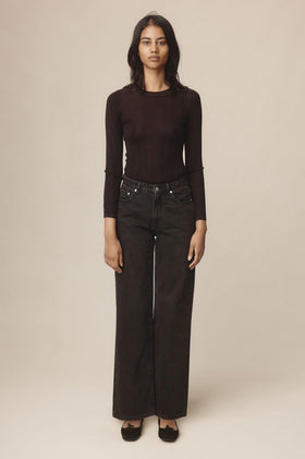 Marle Wide Leg Jean - Tobacco