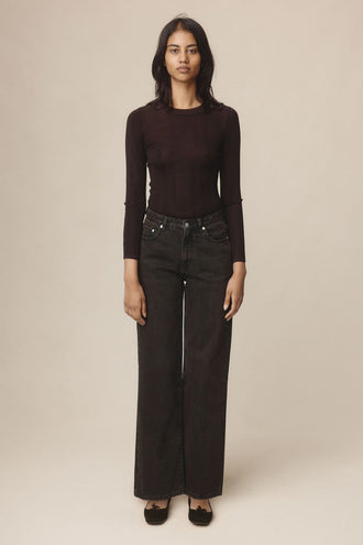 Marle Wide Leg Jean - Tobacco
