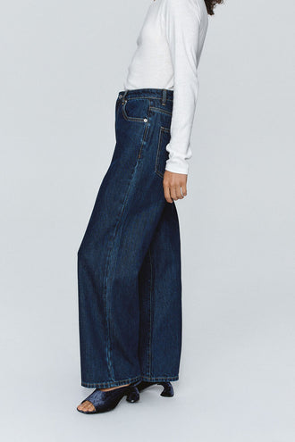 Marle Wide Leg Jean - Washed Indigo