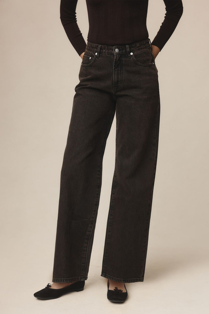 Marle Wide Leg Jean - Tobacco