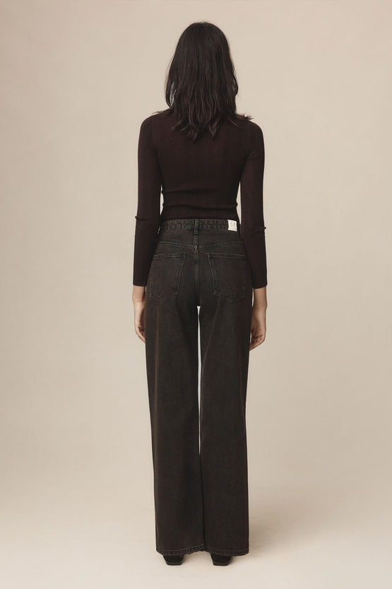 Marle Wide Leg Jean - Tobacco