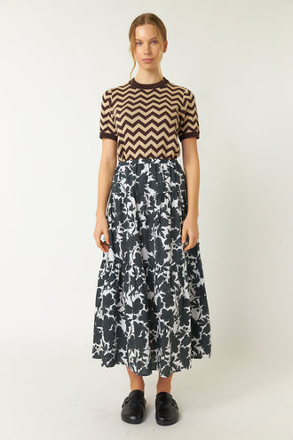 Sylvester Wild Rose Skirt Dress - Black