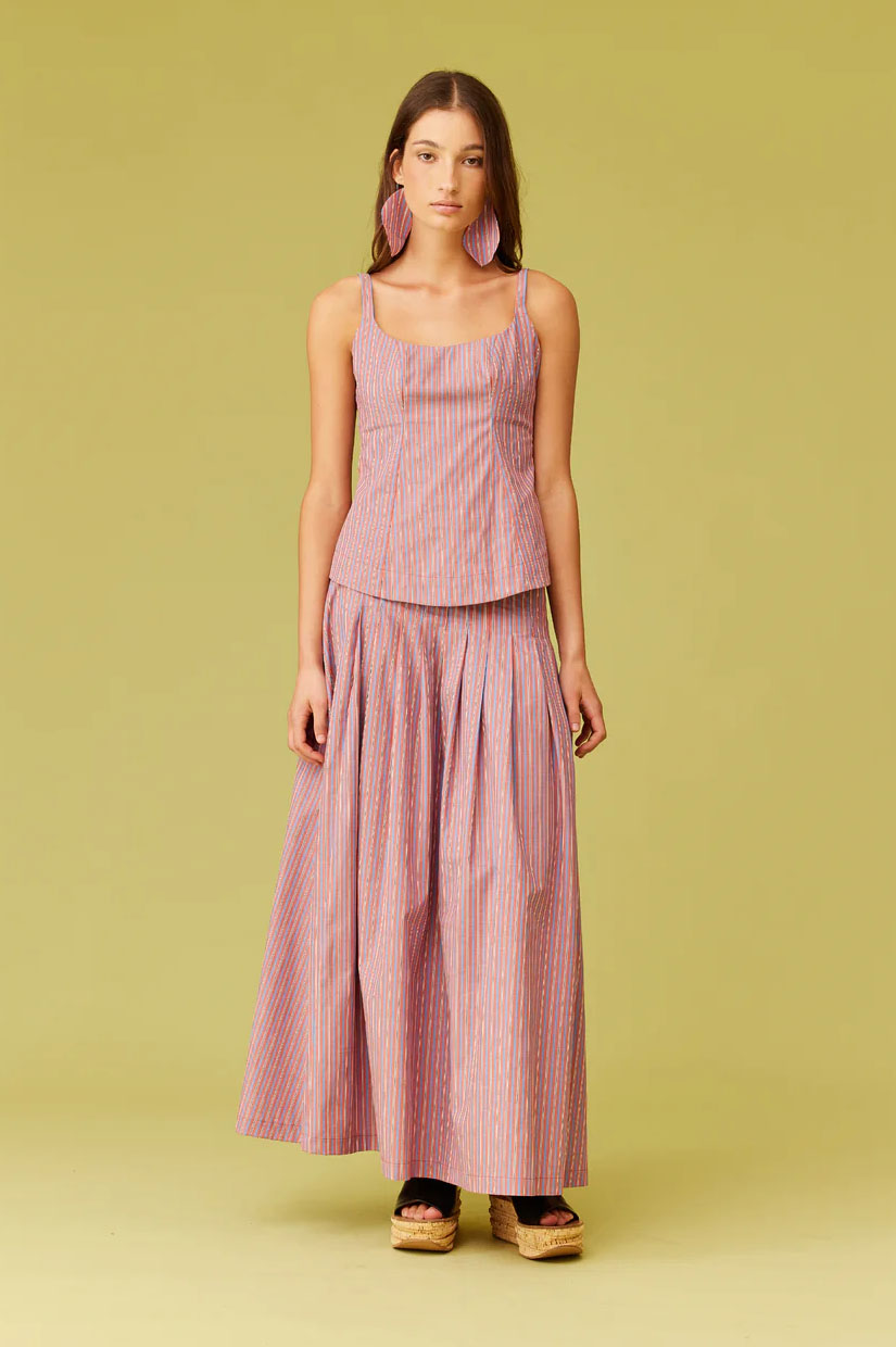 Ruby Willa Tank - Firewhirl Blue