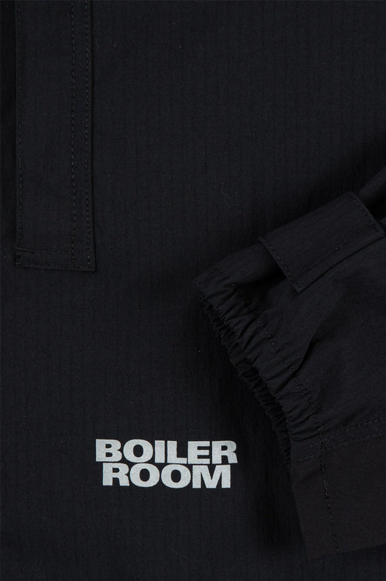 Boiler Room Packable Windbreaker - Black