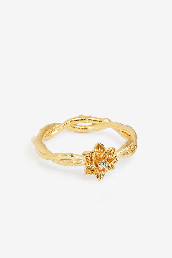 By Charlotte Bloom Within Lotus Ring - Gold
