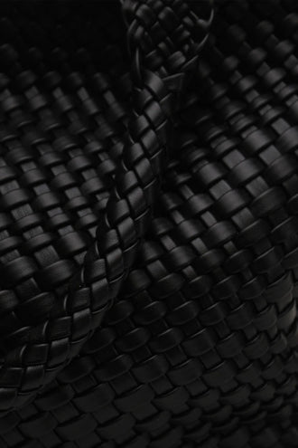 La Tribe Woven Tote Bag - Black