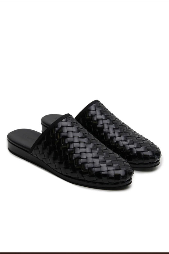 La Tribe Woven Slip On - Black