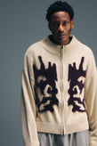 Candice Wayward Zip Knit - Cream
