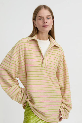 Blanca Wynn Polo Top - Beige
