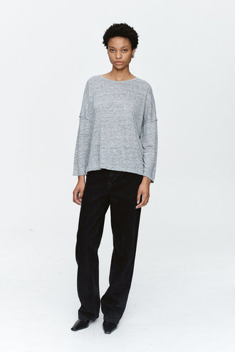 Marle Yelena Tee - Sterling Melange