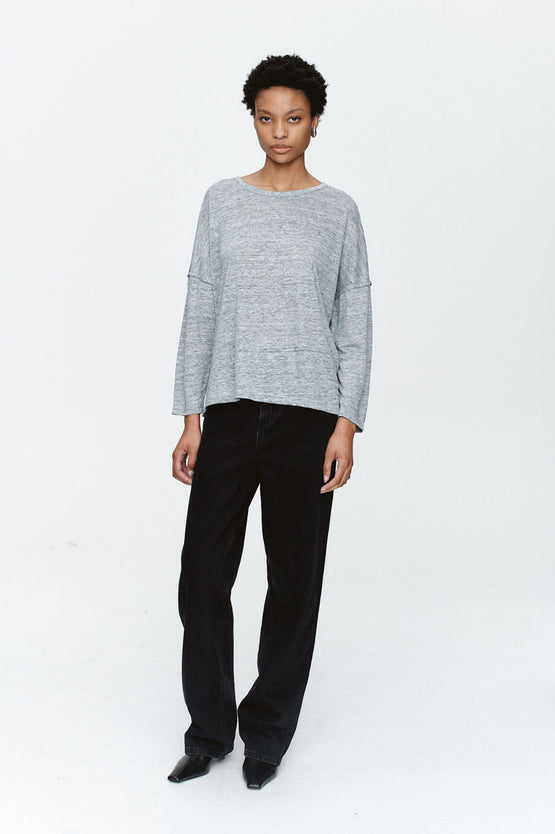 Marle Yelena Tee - Sterling Melange