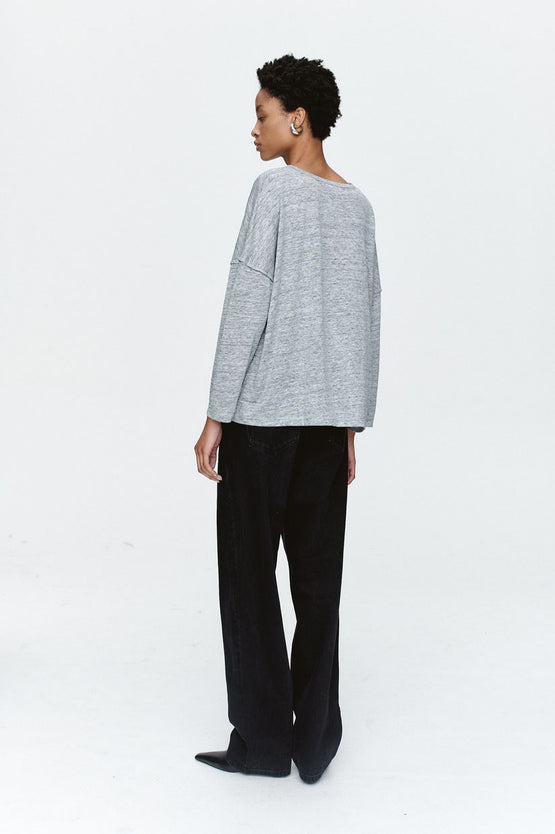 Marle Yelena Tee - Sterling Melange