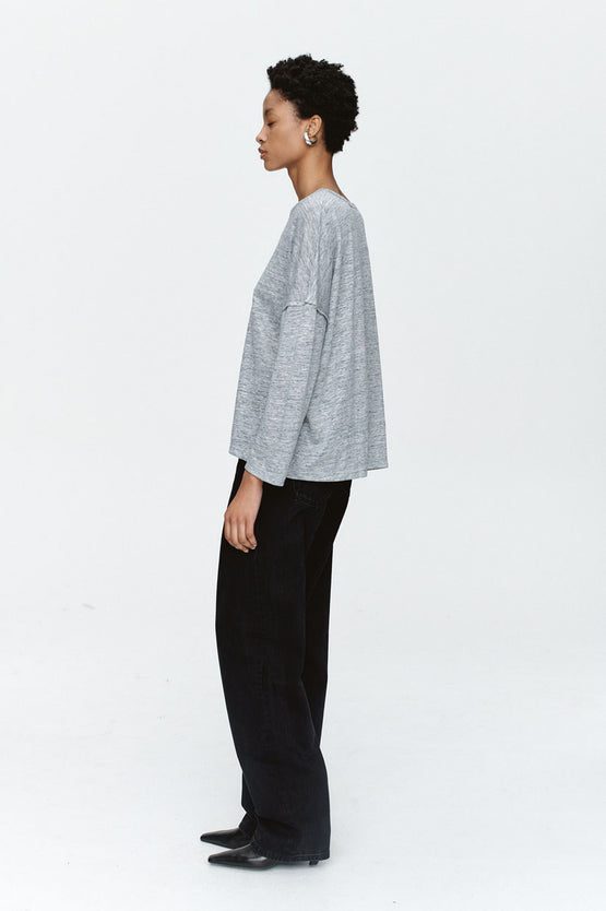 Marle Yelena Tee - Sterling Melange