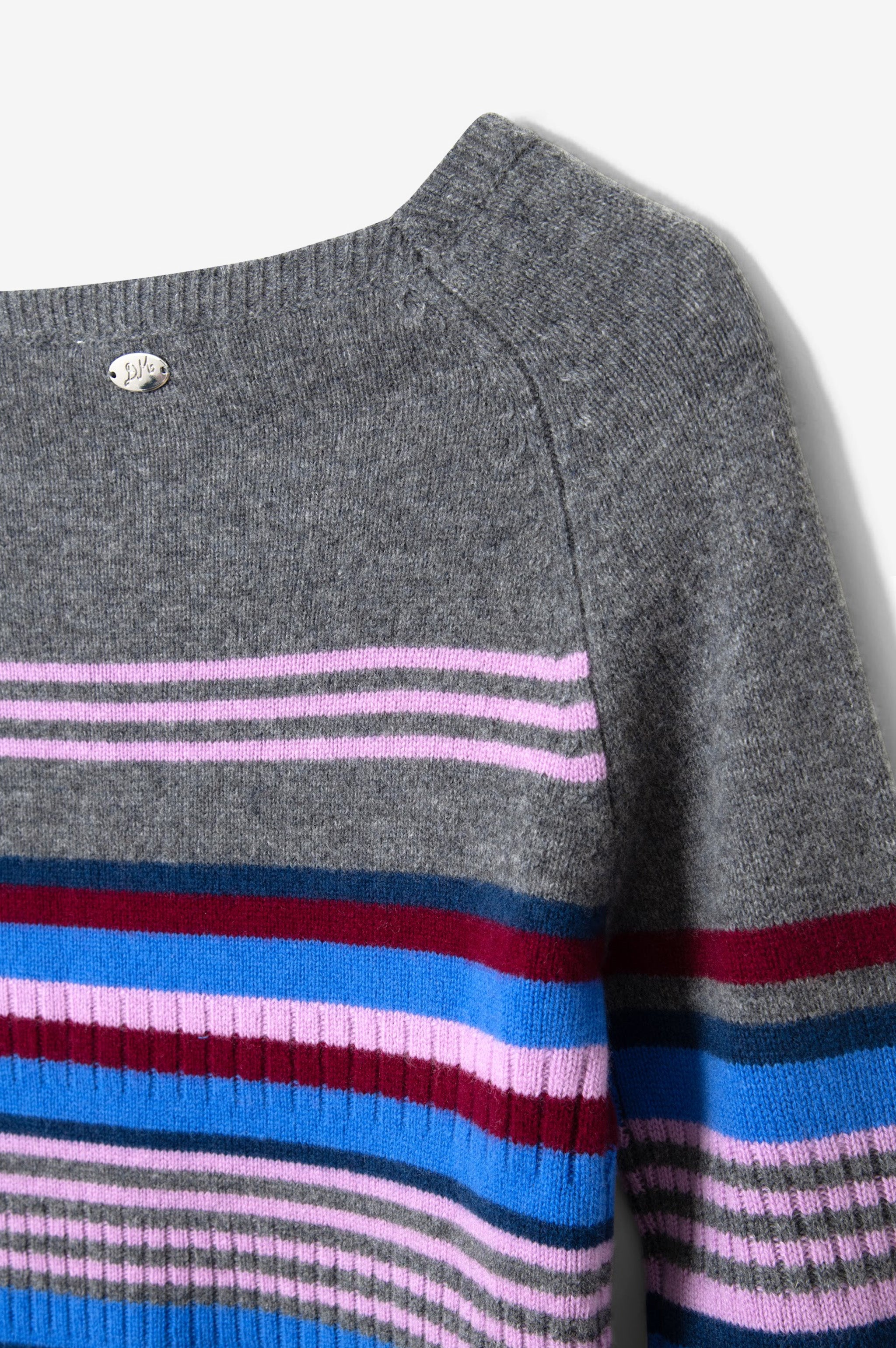 Damson Madder Yesley Jumper - Bold Stripe