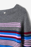 Damson Madder Yesley Jumper - Bold Stripe