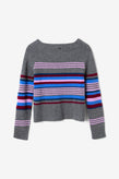 Damson Madder Yesley Jumper - Bold Stripe