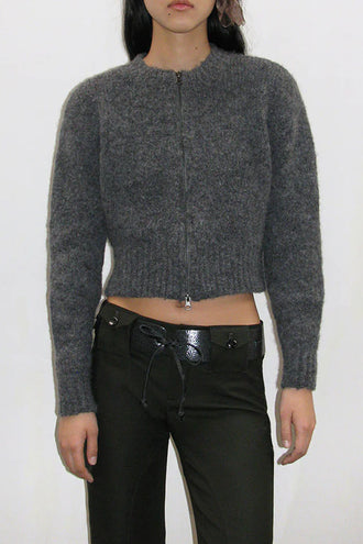 Paloma Wool Baby Zip Knit - Grey