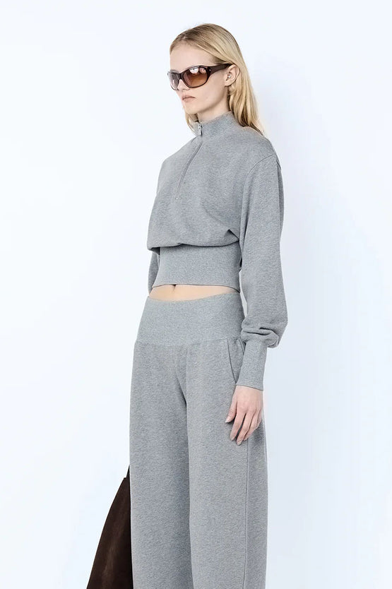 Bec & Bridge Steph Zip Jumper - Grey