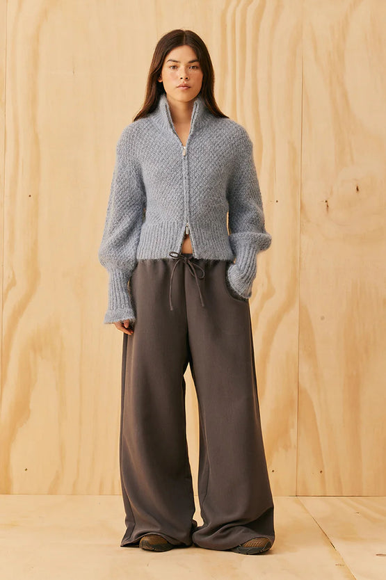 Ruby Matilda Zip Cardigan - Blue Marle